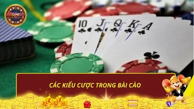 Các kiểu cược trong Bài Cào